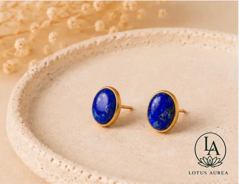 Lapis Lazuli Birthstone Earrings - Earrings