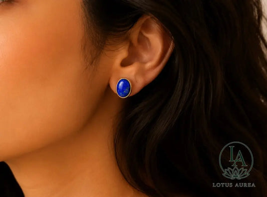 Lapis Lazuli Birthstone Earrings - Earrings