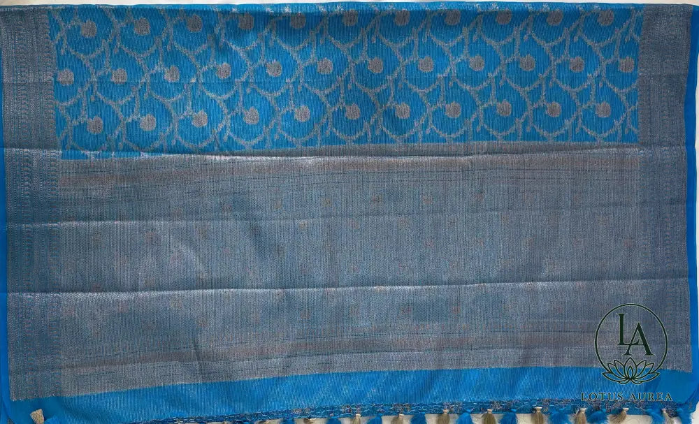 Blue Banarasi Kota Saree - Banarasi Kota Saree