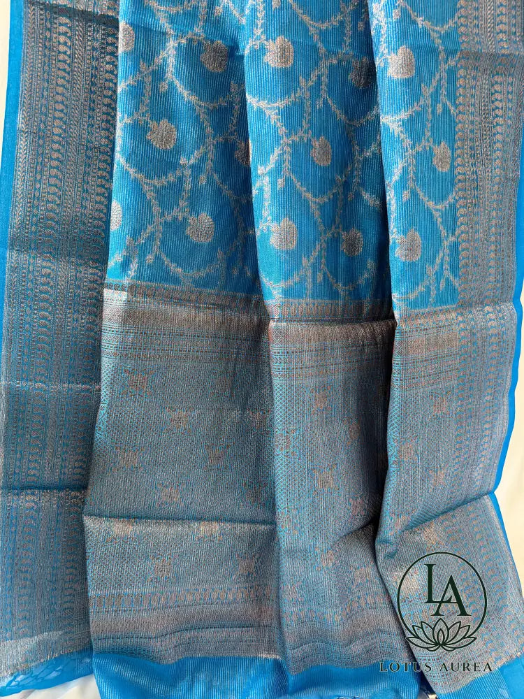 Blue Banarasi Kota Saree - Banarasi Kota Saree