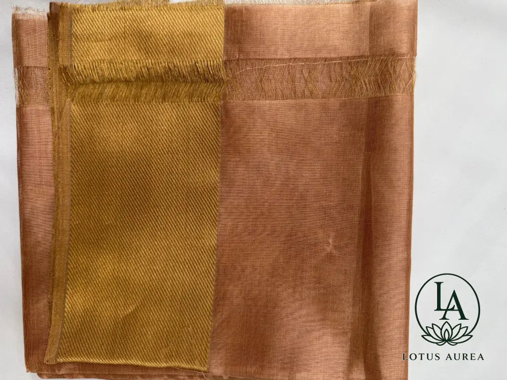 Blush Rose Chanderi Pattu Tissue Silk Saree - Chanderi Pattu Sarees