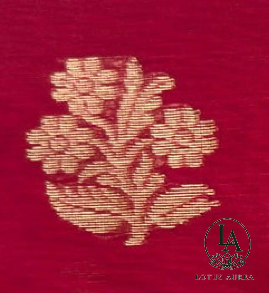 Red Chanderi silk saree - Chanderi Silk Sarees