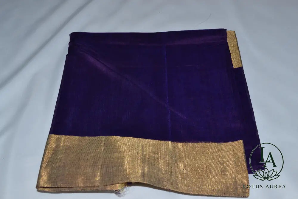 Royal Amethyst Chanderi silk saree - Chanderi Silk Sarees