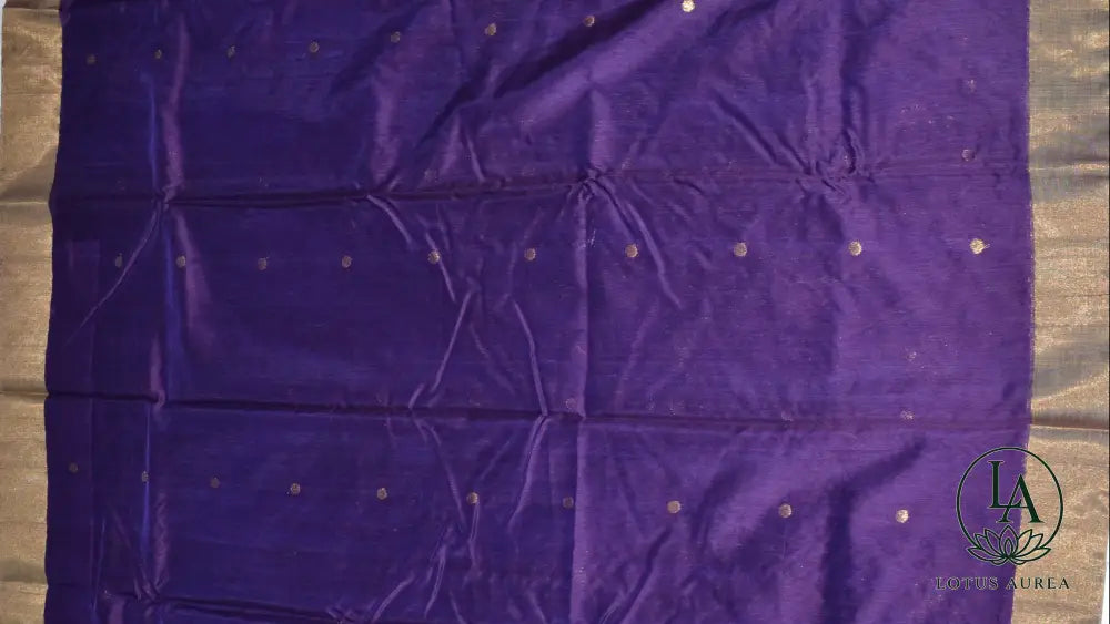 Royal Amethyst Chanderi silk saree - Chanderi Silk Sarees